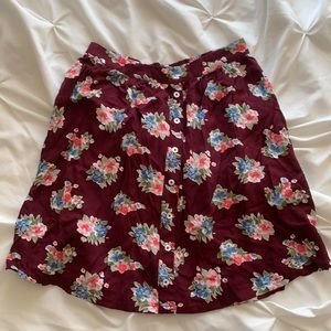 [S] Hollister Flower Pattern Skirt